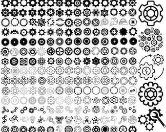 Mega Bundle Gears Svg, Gears Png Bundle, Gears Clipart, Gears Cut File, Gear Shapes Svg, Svg Files For Cricut, Silhouette, Instant Download