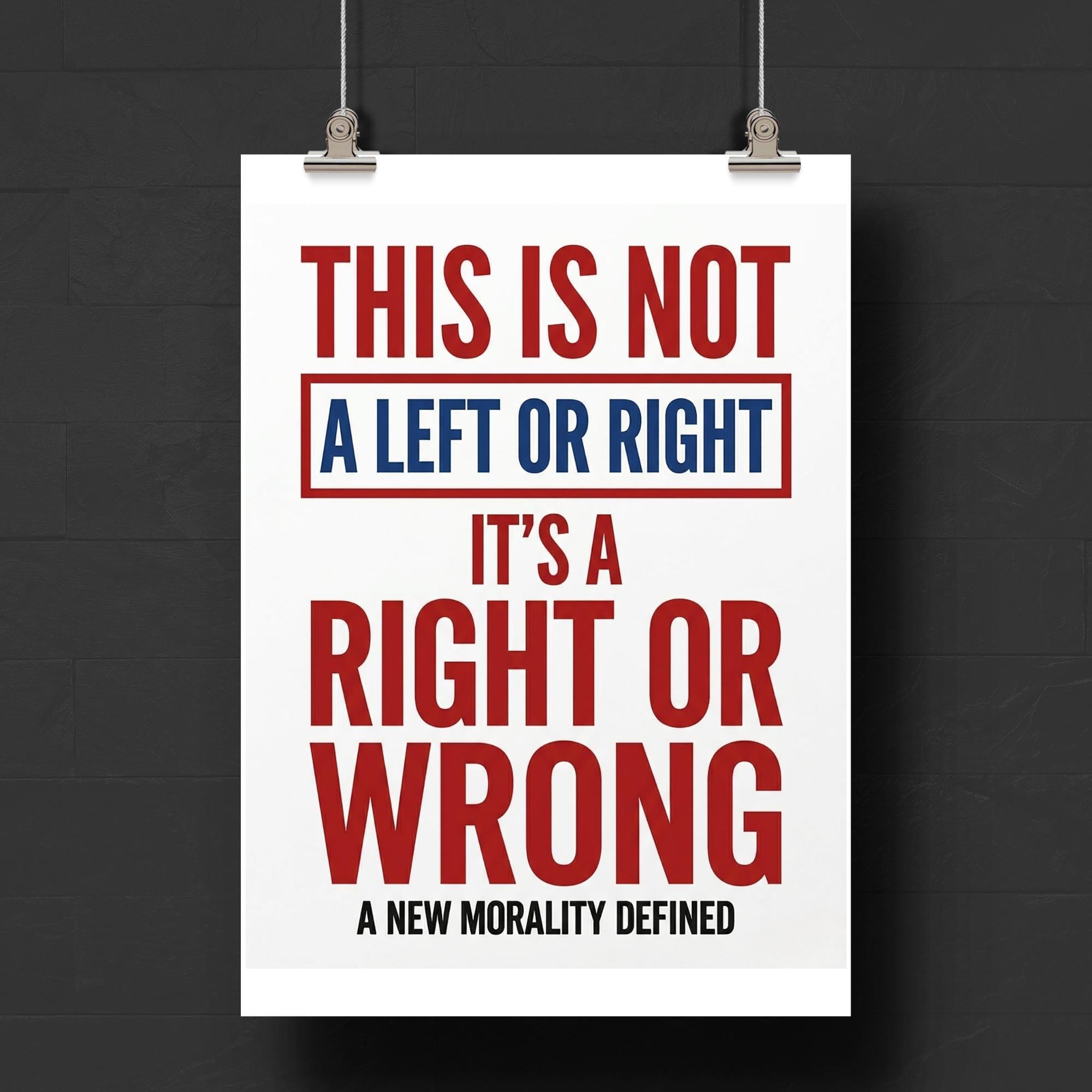 Printable This is Not Left or Right Poster Sign Bundle, Anti Trump ...