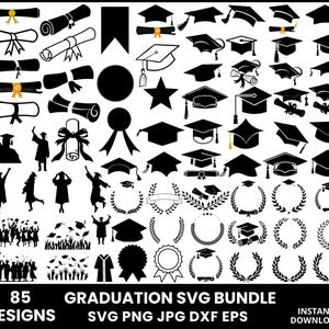 Graduation 2025 Cap Svg Bundle, Graduation 2025 Svg, Graduation Cap Svg, Graduation Topper Svg, Senior 2025 Svg, Class Of 2025 Svg, Cricut