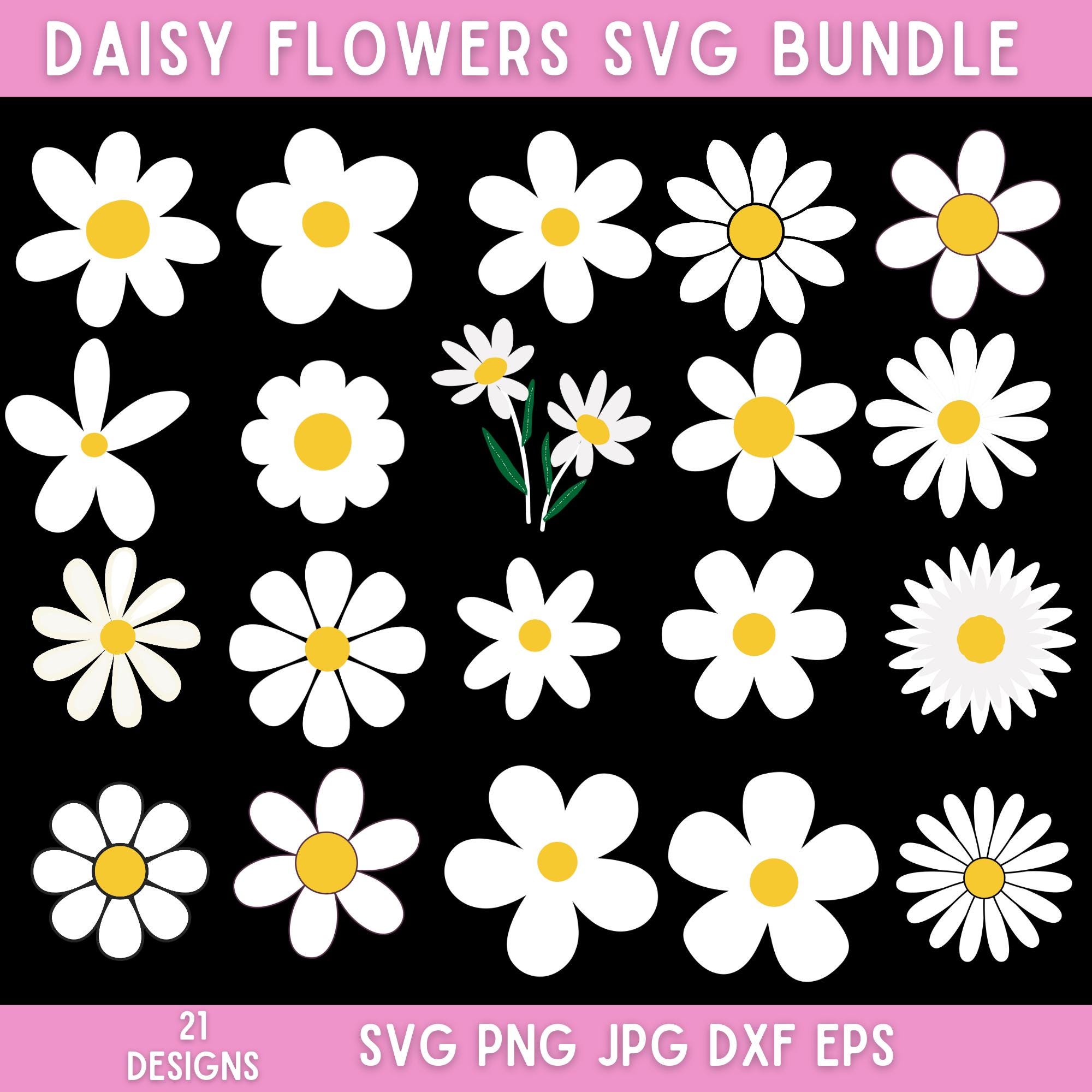 Daisy SVG Bundle Floral Cut Files For Cricut digital Download Etsy daisy-svg-bundle-floral-cut-files-for-cricut-digital-download-etsy