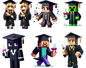 Character Graduation Gamer 2026 Png, Senior 2025 Graduation Png, Gamer Graduation Shirt Png, Boys Mining Graduation, Sublimation Design