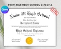 Editable High School Diploma Template: Homeschool Replica (Digital Download) product logo