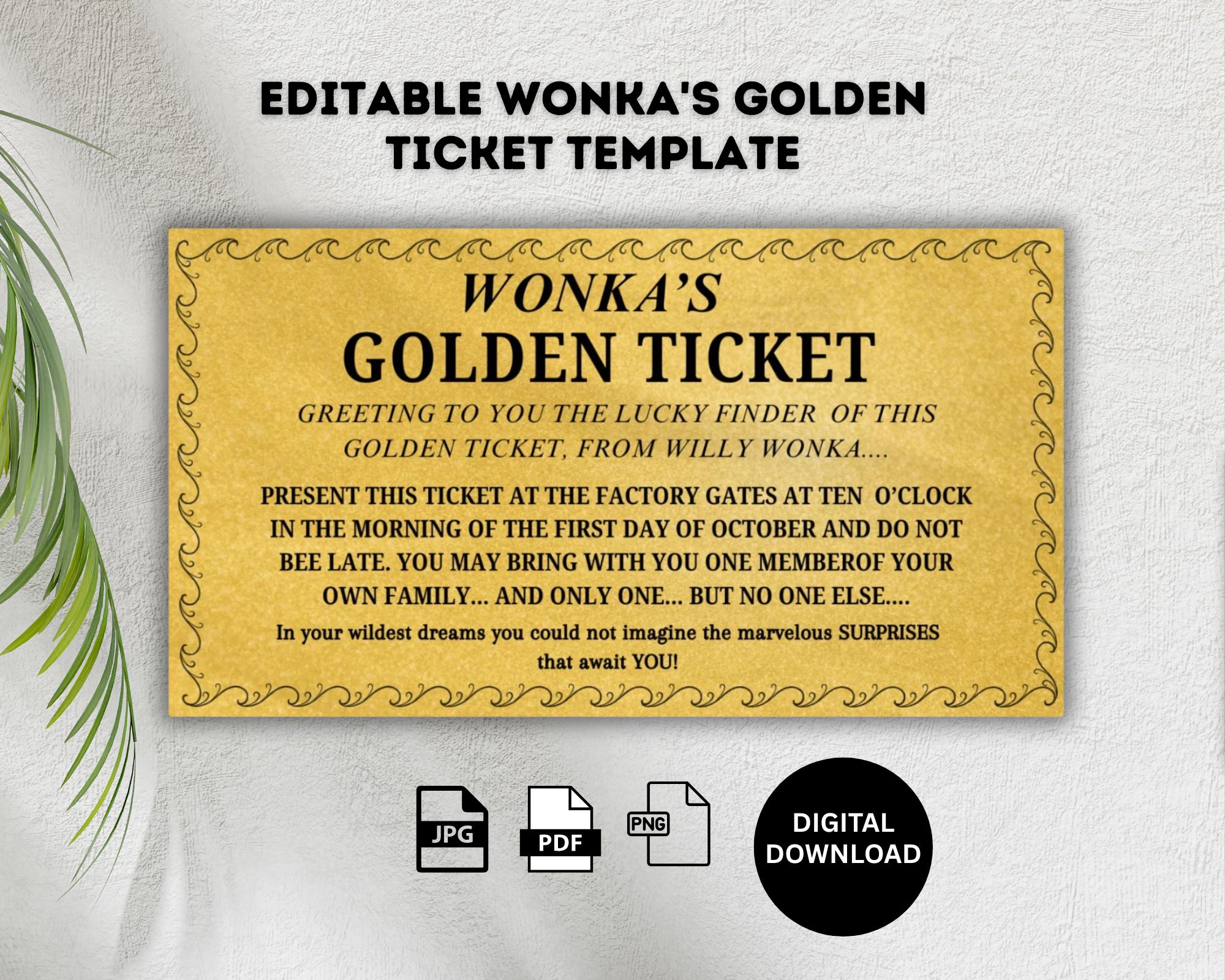 Wonkas Golden Ticket - Etsy Sweden wonkas-golden-ticket-etsy-sweden