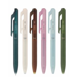 Limited Relaxed Frost-serie, Pentel Calme 0,5 mm stille balpen, gladmakend schrijven, geschikt voor kantoor- en schoolgebruik, gemaakt in Japan
