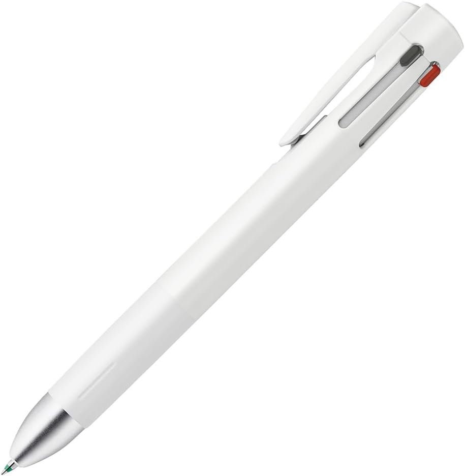 Penna A Sfera Zebra Clip-on Slim 4 Colori – Inchiostro Nero, Rosso, Blu, Verde – Corpo Sottile 0,7 Mm