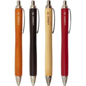 Maple Wood Series - Pilot LEGNO 0,7 mm balpen met zwarte inkt op oliebasis, BLE-1SK