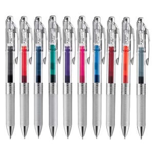 Pentel EnerGel Infree 0,7 mm intrekbare gelpennen, 0,7 mm vullingen, Made in Japan