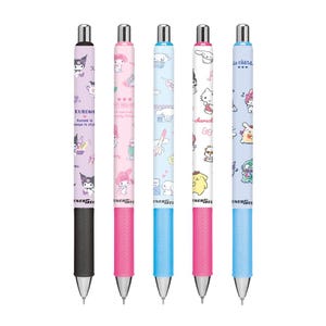 Gemaakt in Japan - Pentel Sanrio EnerGel intrekbare zwarte inktgelpen, 0,5 mm, schattige cartoonpen, Cinnamoroll, My Melody, Kuromi, Sanrio Friends