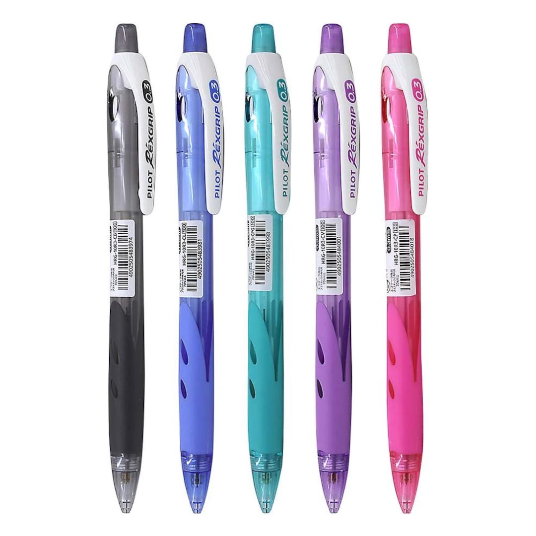 Pilot REXGRIP 0.3mm Ultra Fine Mechanical Pencils, HRG-10R3, Good