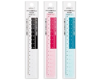 MIDORI Designphil Easy-to-read 15cm Ruler