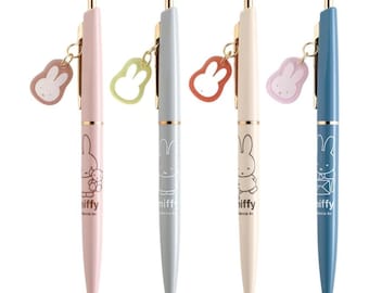 New Limited Version -  Miffy low viscosity oil-based ink Ballpoint Pen with Cute Miffy Charm, Light Weight , Made in Japan
