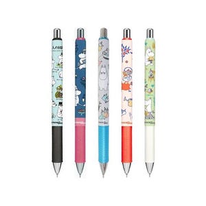 Made in Japan - Pentel Moomin EnerGel Schwarze Tinte Gel Stift, 0.5 mm