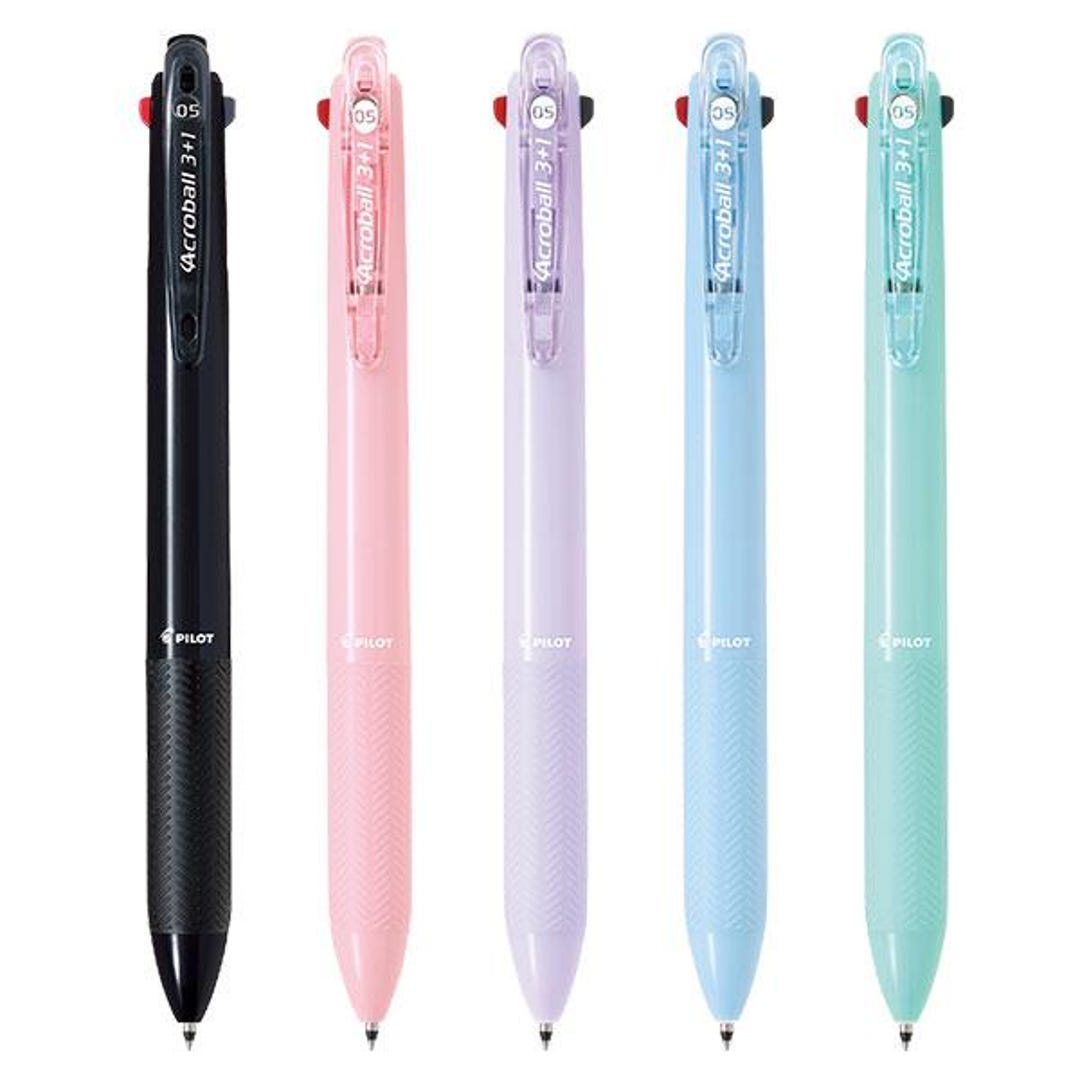 Pilot Multiball Pilot Acroball 3+1 Multifunctional Pen (3-colour 0.5mm Ballpoint Pen ...