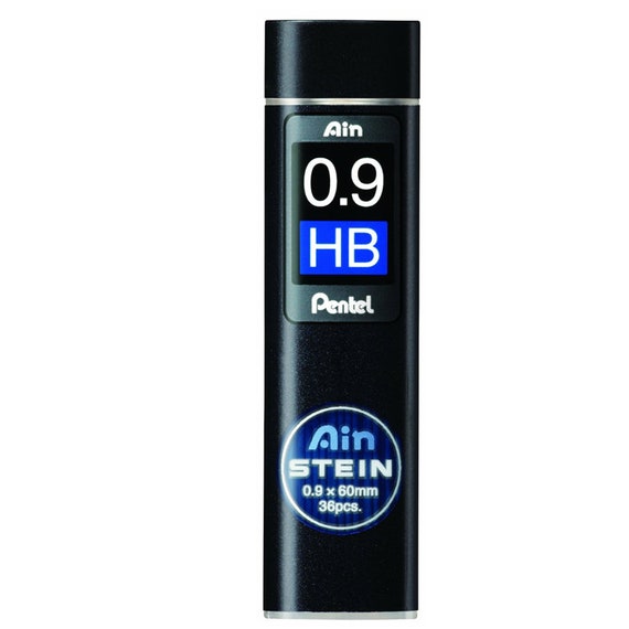 Pentel Ain Stein Mechanical Pencil Lead Refills - 0.7mm 2B Hardness, 1 Tube (Strong & Smooth Ceramic Formula)-725181