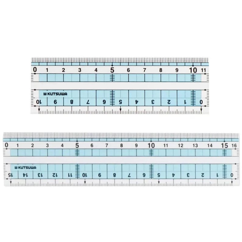 Rmiddle Ruler Kutsuwa Hiline Matte Straight Ruler, Range of Choice to Choose - 11cm ...