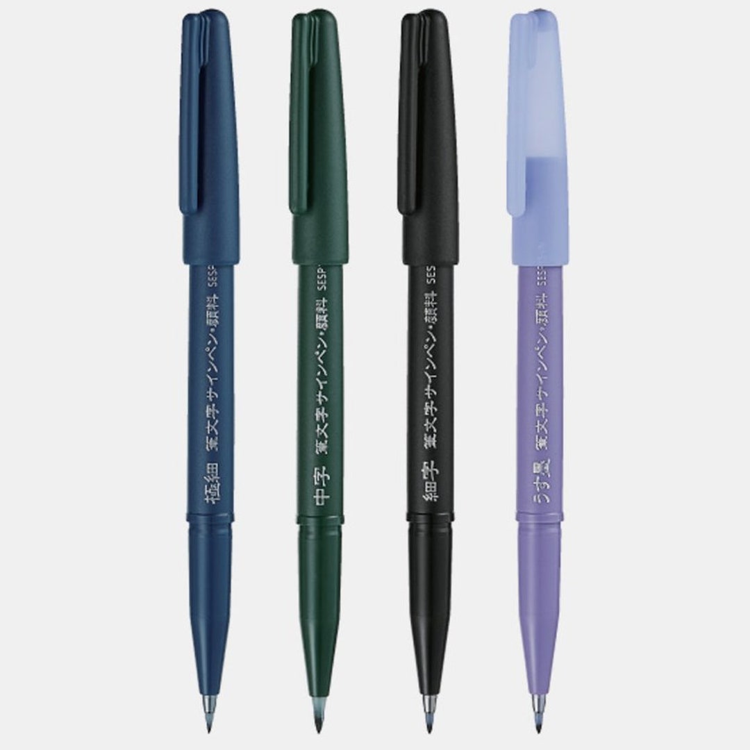 Pentel Pennello Calligrafia Giapponese E Cinese Fude - Punta Fine Modello XSF15AD, Leggero E Preciso