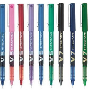 Pilot Hi-tecpoint Liquid Ink Pen (choose from V5 0.5mm, V7 0.7mm)