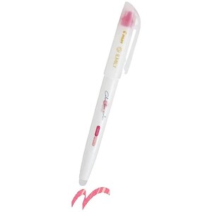 Peut inclure: Stylo encre gel Pilot ILimily blanc avec un capuchon rose et un &eacute;chantillon d'encre rose. Le stylo porte l'inscription "Texture cr&eacute;meuse".