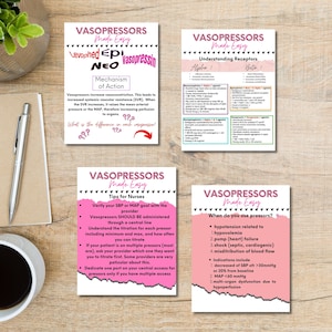 Vasopressors made easy, ICU cheat sheet, vasopressor cheat sheet, for ICU nurse, ICU medications