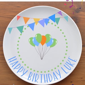 Handpainted Personalized Ceramic Birthday Plate, Custom Birthday Plates, Kids Birthday Plates, Party Gift