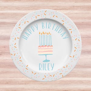 Handpainted Personalized Ceramic Birthday Plate, Custom Birthday Plates, Kids Birthday Plates, Party Gift