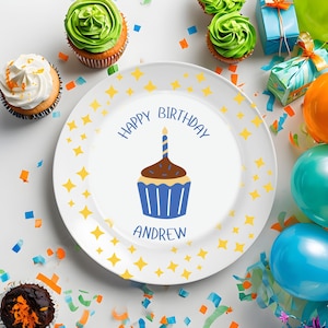 Handpainted Personalized Ceramic Birthday Plate, Custom Birthday Plates, Kids Birthday Plates, Party Gift