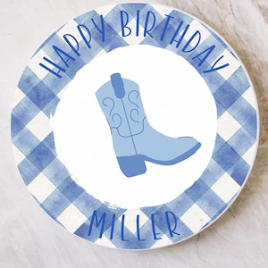 Handpainted Personalized Ceramic Birthday Plate, Custom Birthday Plates, Kids Birthday Plates, Party Gift