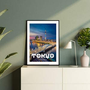Cartel de viaje de Tokio, Arte de la pared de Tokio, Impresión de cartel de Tokio, Foto de Tokio, Impresión de Tokio, Decoración de la pared de Tokio, Archivo digital, DESCARGA INSTANTÁNEA