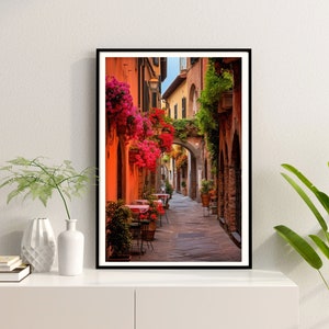 Italy Wall Print, Italian Colorful Wall Art, Digital Southern Italy Pictures Wall Home Decor, Italy Poster, Travel Wall Art,Digital Prints