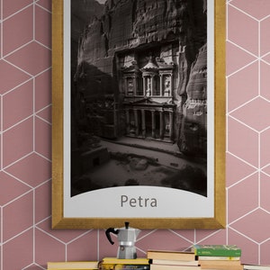 Retro Travel City Poster Print, Travel Wall Art, Petra Prints, Gallery Wall Travel Prints, Travel Wall Gallery, Digital Download