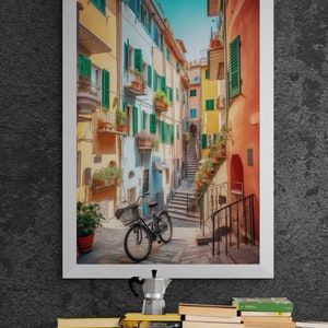 Italy Wall Print, Italian Colorful Wall Art, Digital Southern Italy Pictures Wall Home Decor, Italy Poster, Travel Wall Art, Digital Print