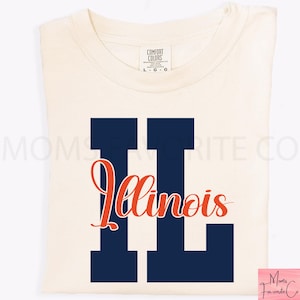 Illinois; Illinois knockout; PNG; SVG; Cricut; Sublimation; State shirt design