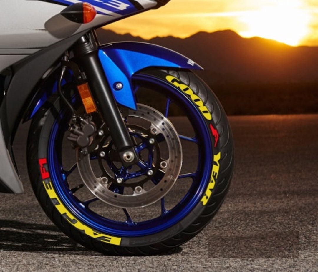 Goodyear Eagle Motorcycle Tire Lettering Sticker 4 Pieces Etsy