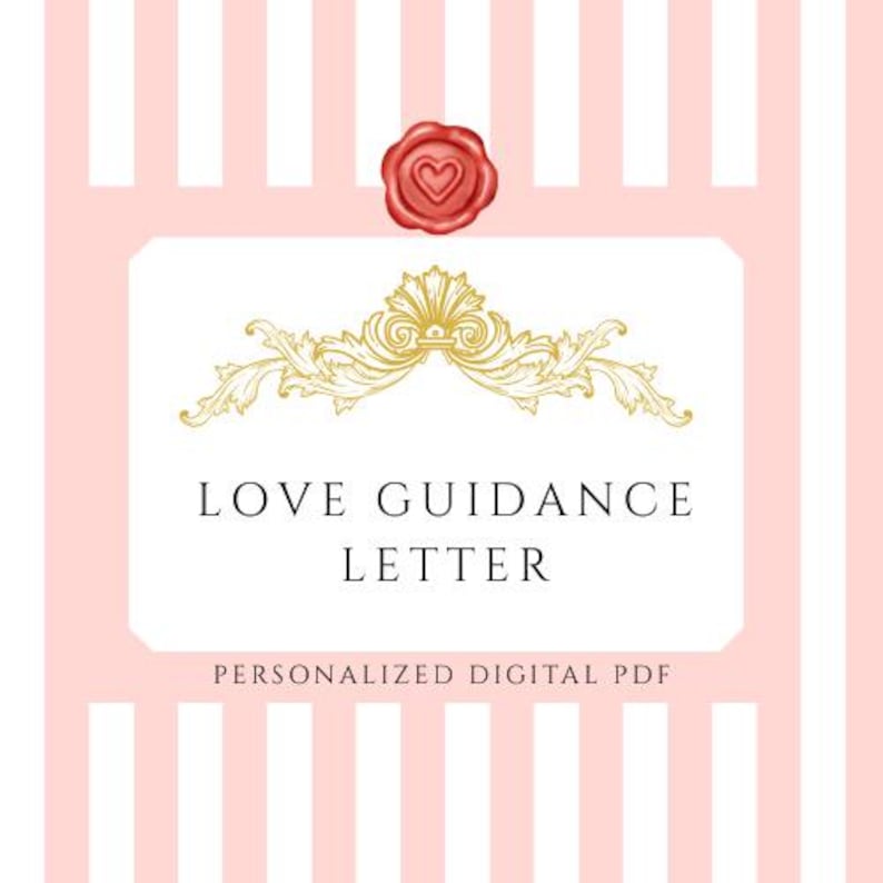 Personalized Love Symbolic Insight Letter (30 Card Spread) – Custom Written Digital PDF image 1