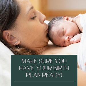 My Birth Preferences, Birth Plan Template for Being Prepared to Give ...