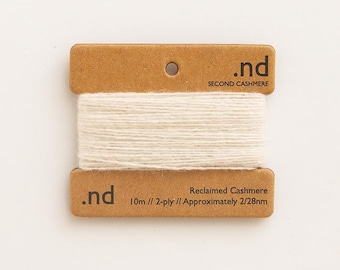 Reclaimed Cashmere Yarn | White