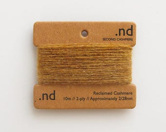 Reclaimed Cashmere Yarn | Ochre