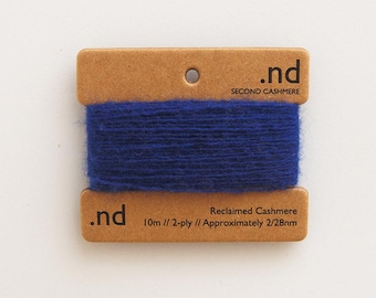 Reclaimed Cashmere Yarn | Cobalt