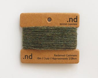 Reclaimed Cashmere Yarn | Moss