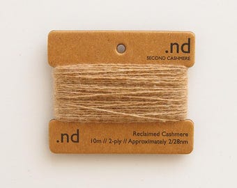 Reclaimed Cashmere Yarn | Camel