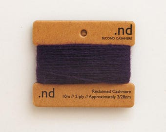 Reclaimed Cashmere Yarn | Aubergine