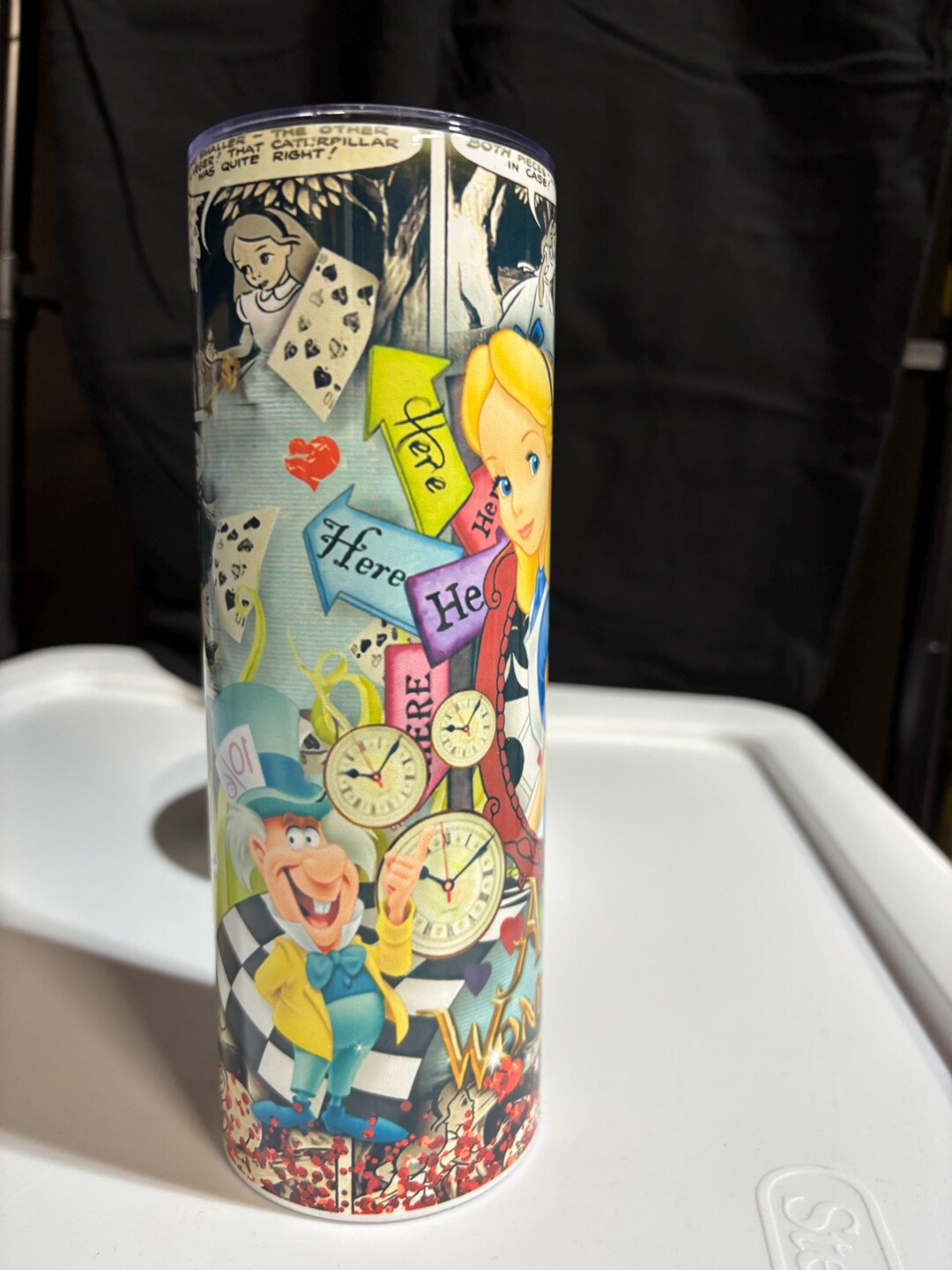 Alice in WONDERLAND Tumbler Etsy