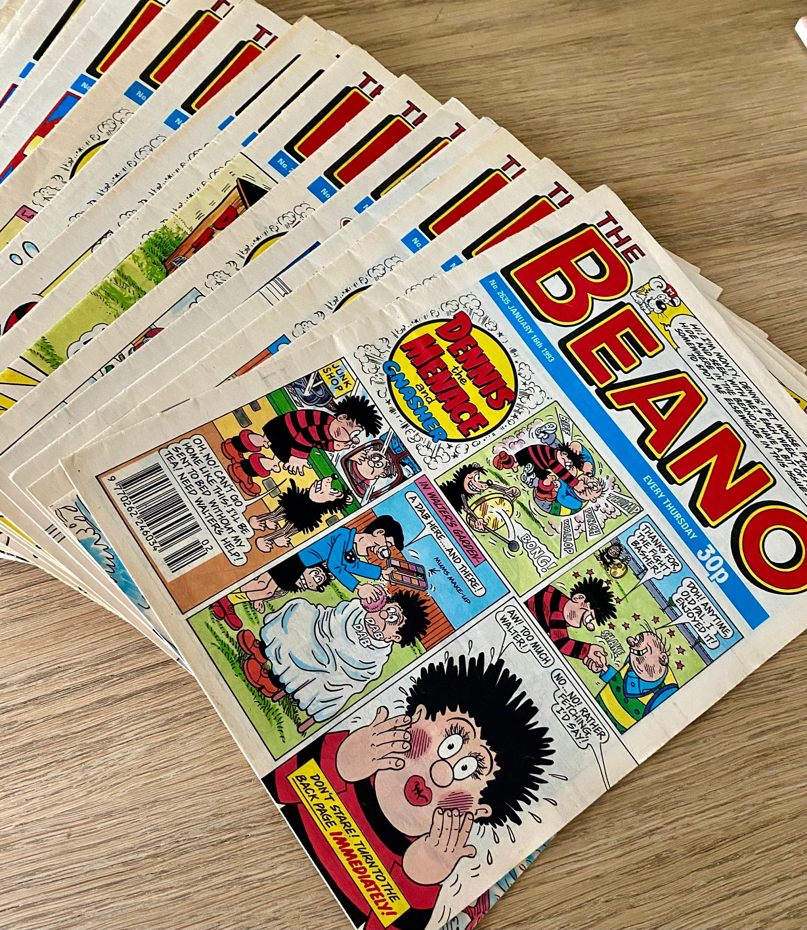 Beano Comic 1993 Issues - Each Issue Sold Separately - Vintage Comics ...
