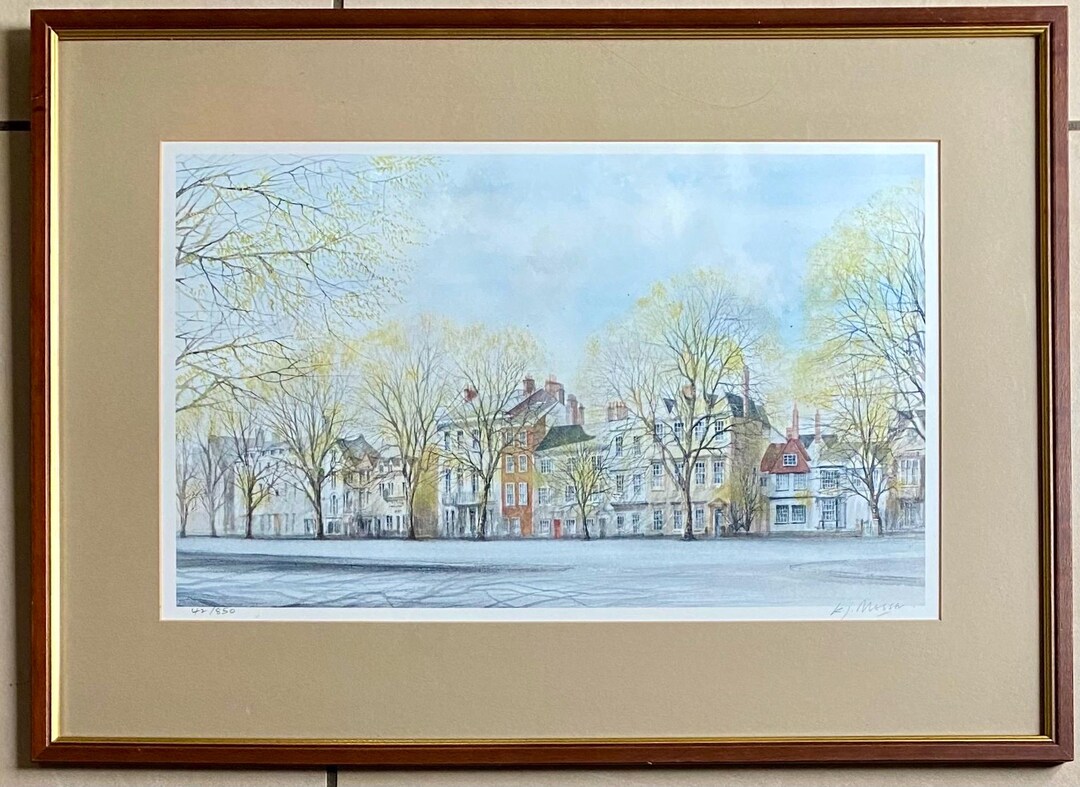 Ken Messer Oxford Print, St Giles Street, Limited Edition Framed ...