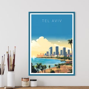 Poster TEL AVIV I Israel I Mediterranean I capital