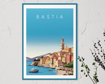 Poster BASTIA I Corsica I Island of beauty I