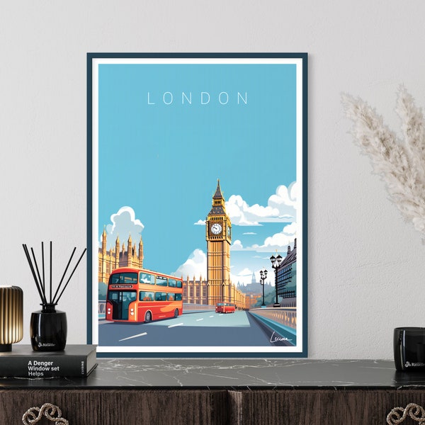 Affiche LONDRES I Angleterre I Royaume-Uni I Big Ben I Westminster