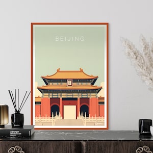 Poster BEIJING I China I Beijing I Forbidden City I Tian&#39;anmen Square