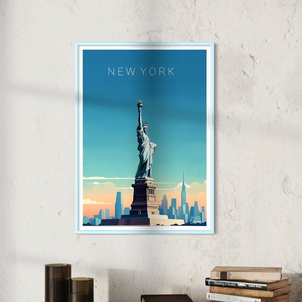 Affiche NEW YORK I Statue de la Liberté I USA