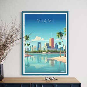 Illustration poster MIAMI I Florida I USA